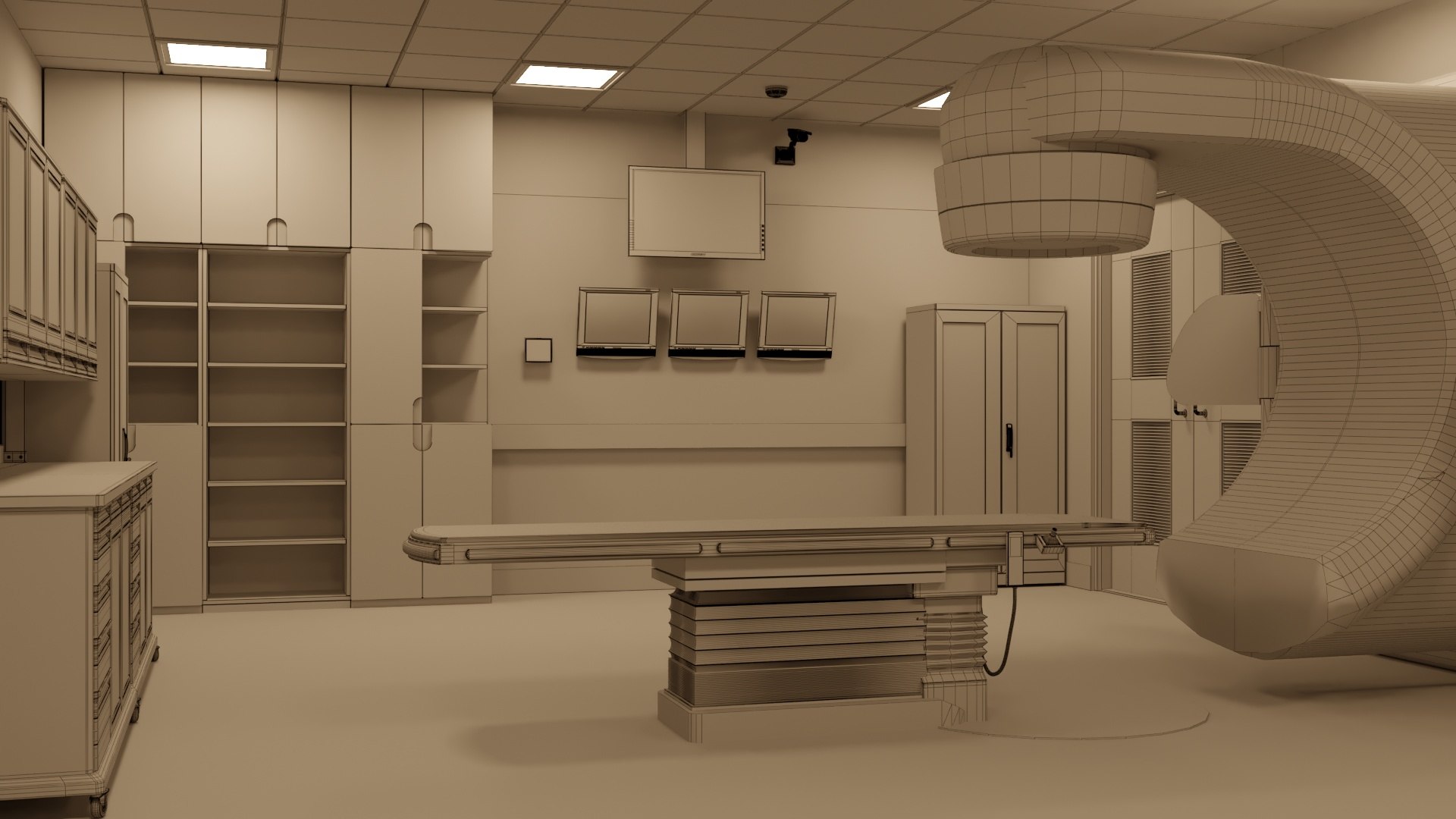 3D Hospital Linear Accelerator Room TurboSquid 2021447