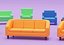 Home Sofa Furniture Cartoon Simple Style