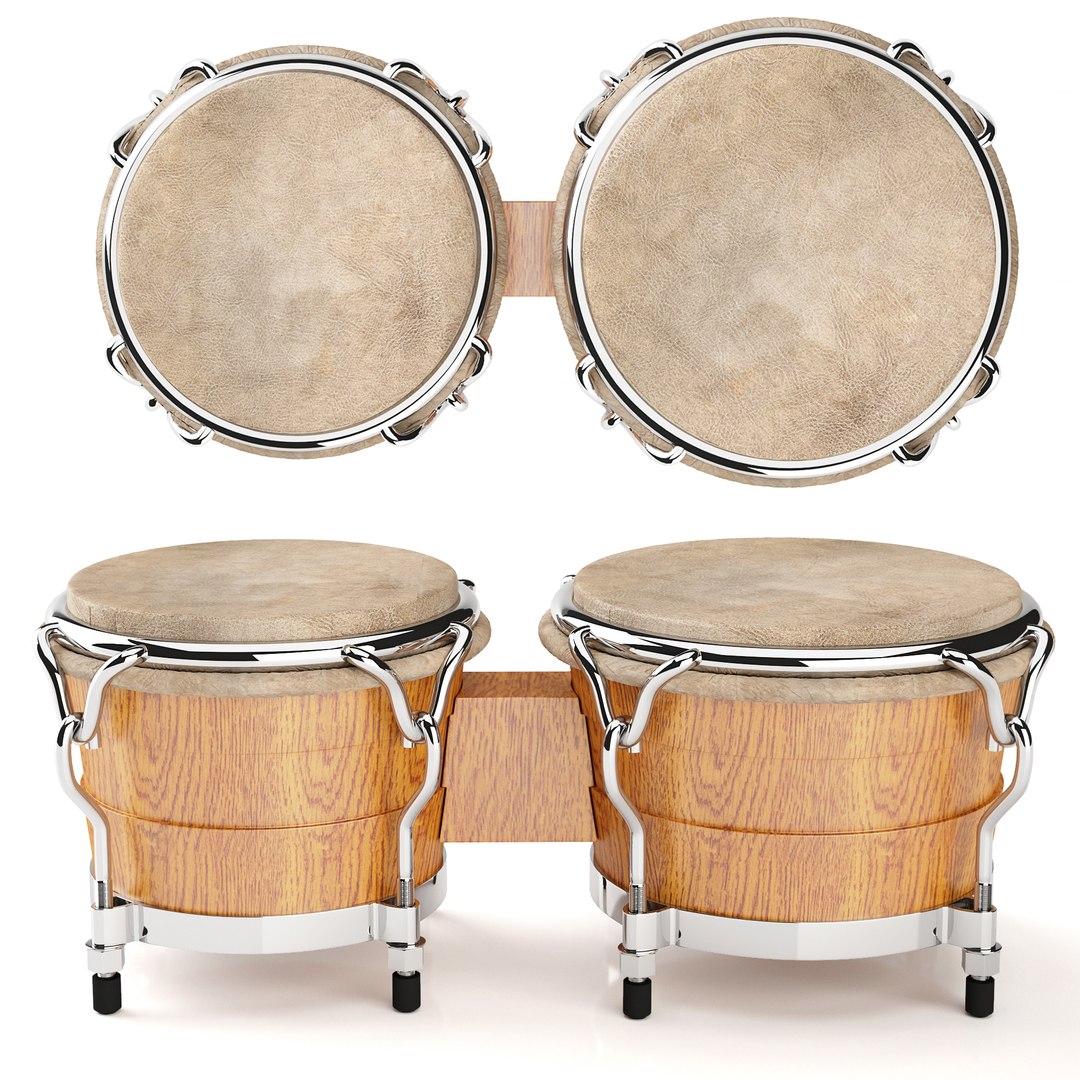 modelo 3d Tambor bongo - TurboSquid 1508592