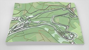 Circuit de Spa-Francorchamps Belgium 3D model