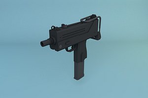 Low Poly Ingram M AC-10