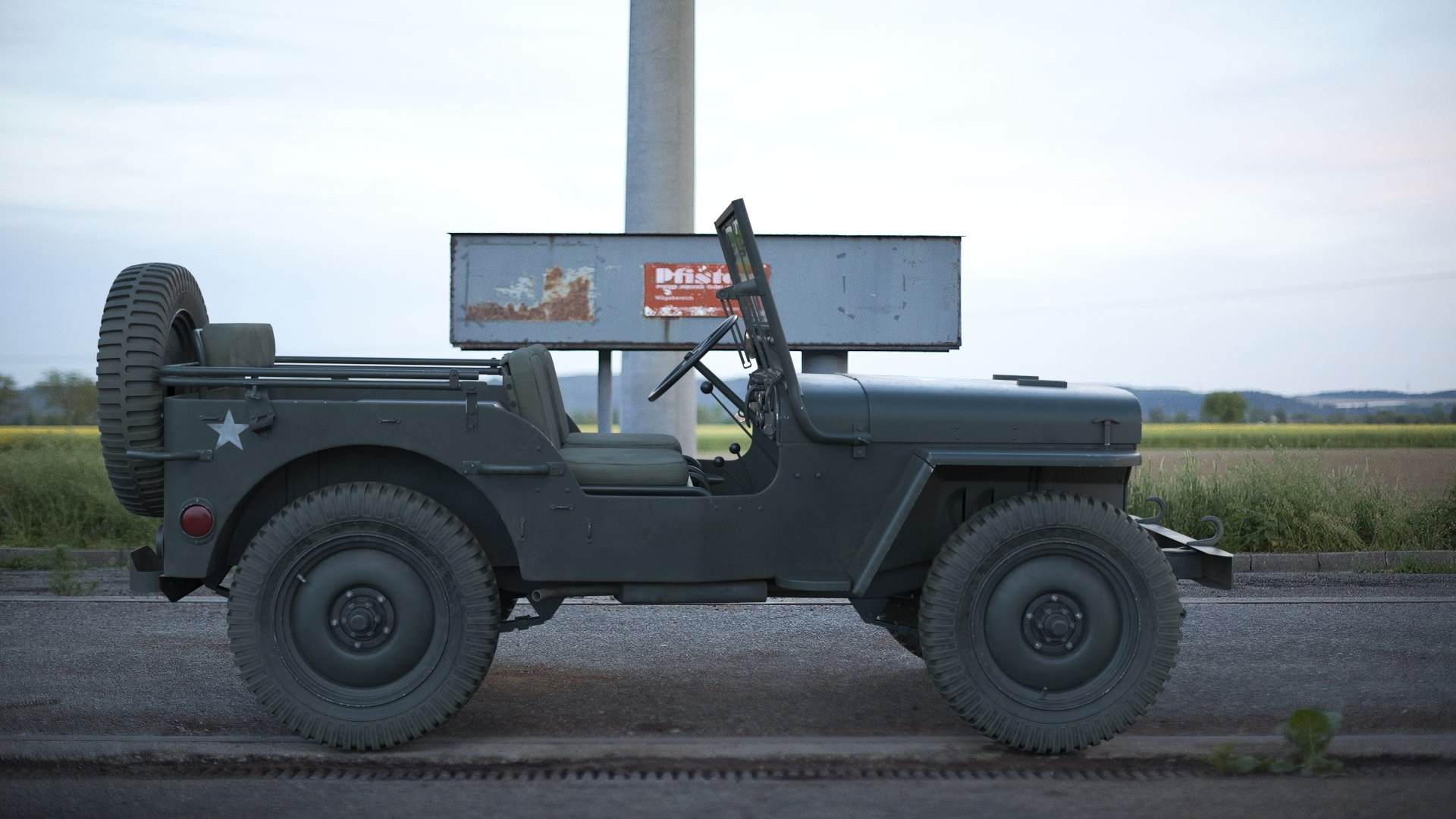 3D Willys Jeep - TurboSquid 2217767