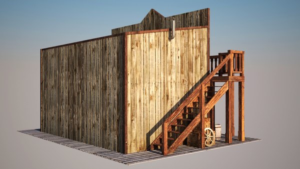 old west saloon 3d model