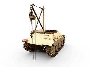 3D model Hetzer Bergepanzer 38t