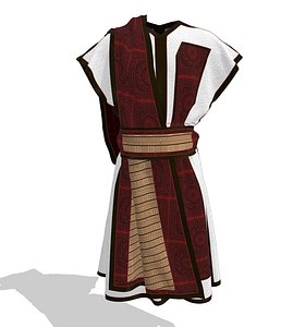 3D clothes tunics ancient roman model