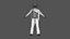 Wilder Westen Sonnenuntergang Reiter Cowboy Low-Poly