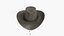 Wilder Westen Sonnenuntergang Reiter Cowboy Low-Poly