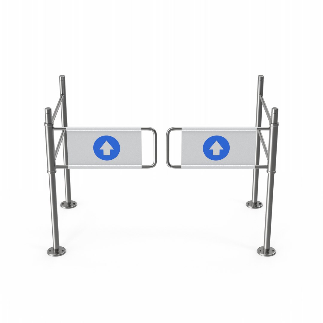 3D Model Swing Gates Supermarket Access Control - TurboSquid 2368842