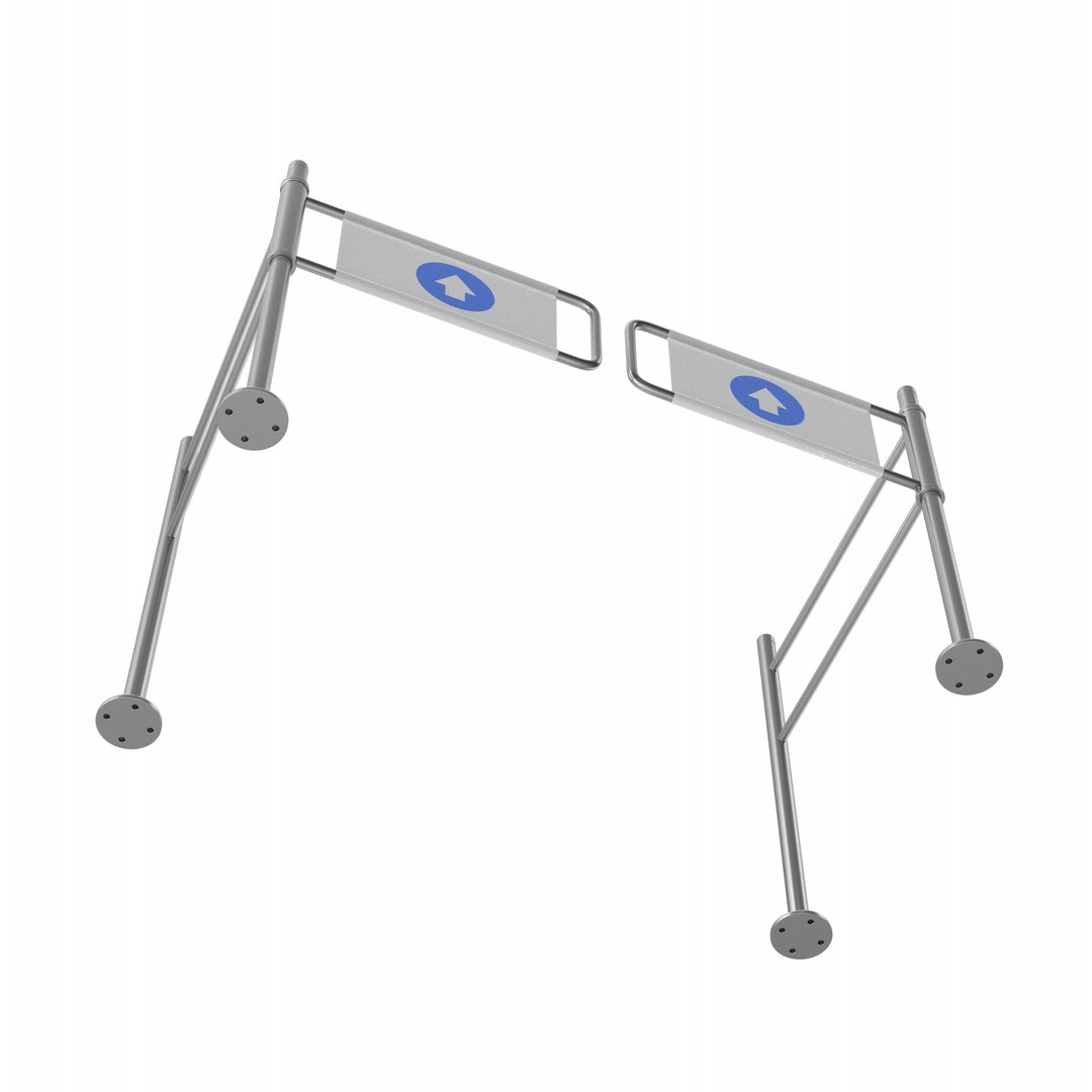 3D Model Swing Gates Supermarket Access Control - TurboSquid 2368842