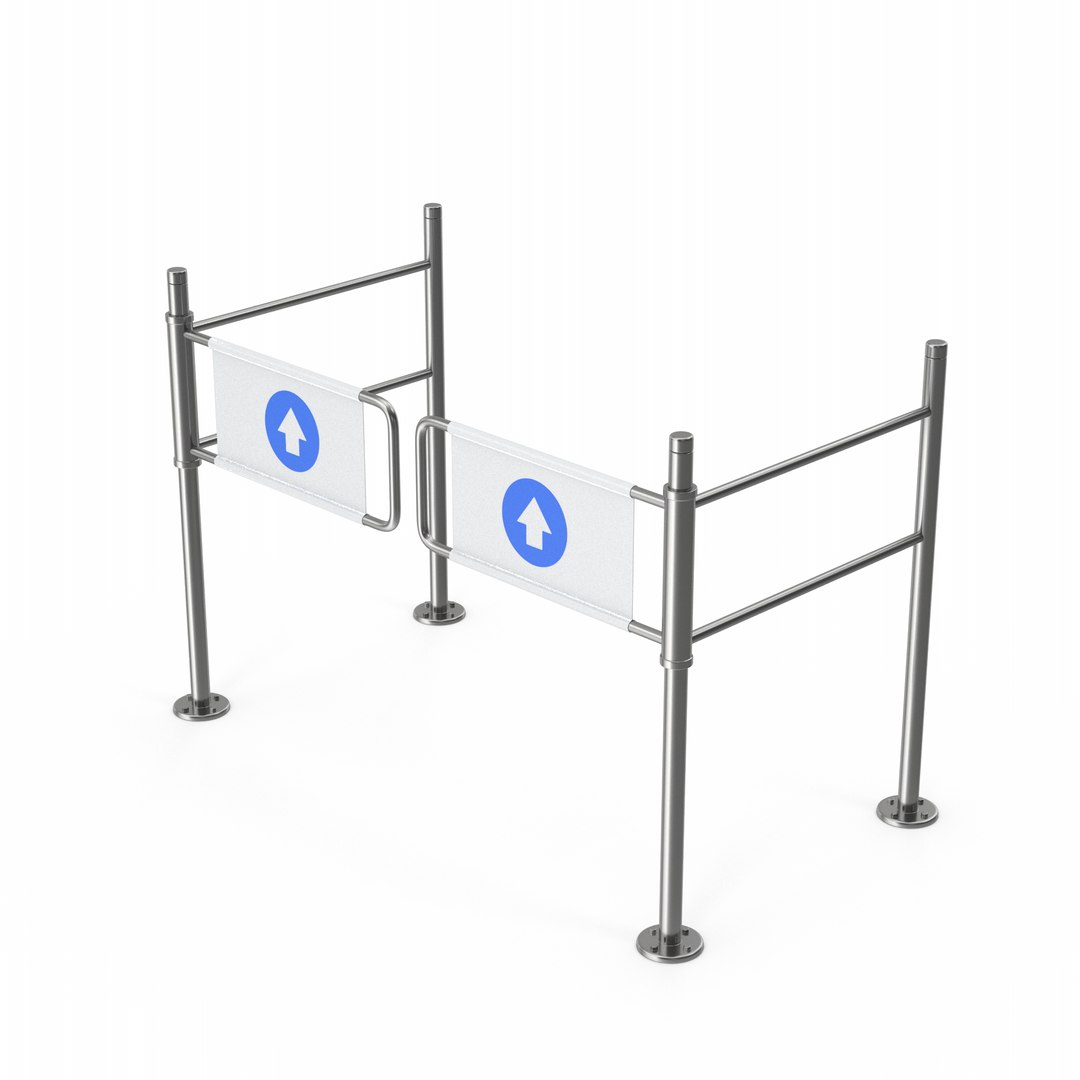3D Model Swing Gates Supermarket Access Control - TurboSquid 2368842