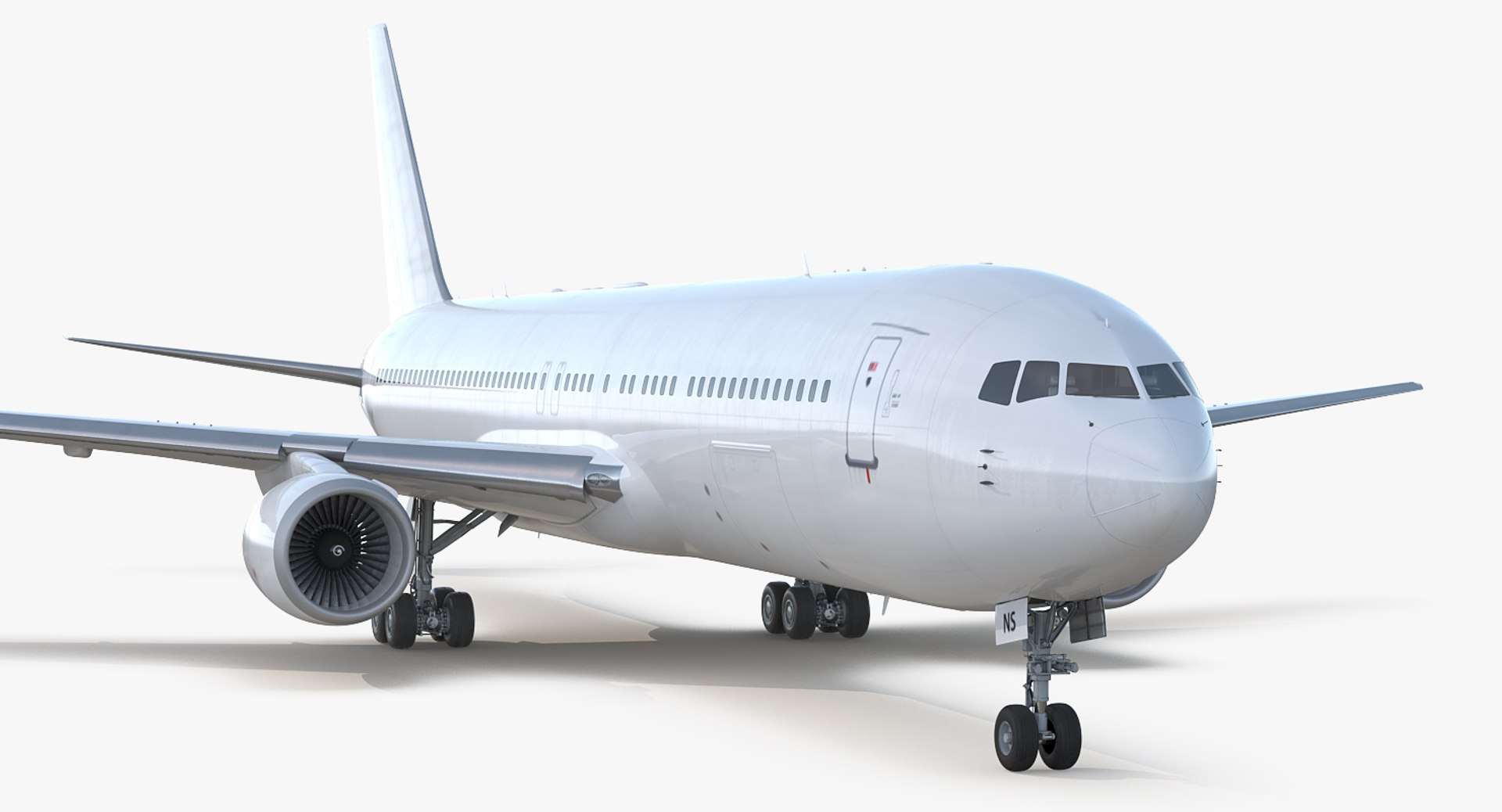 Boeing 767-300 Generic 3D model preview