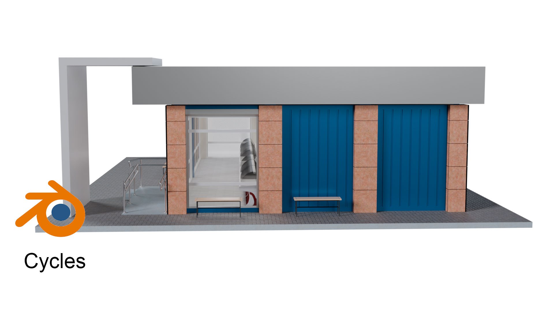 3D Mini Market Store Model - TurboSquid 2230315