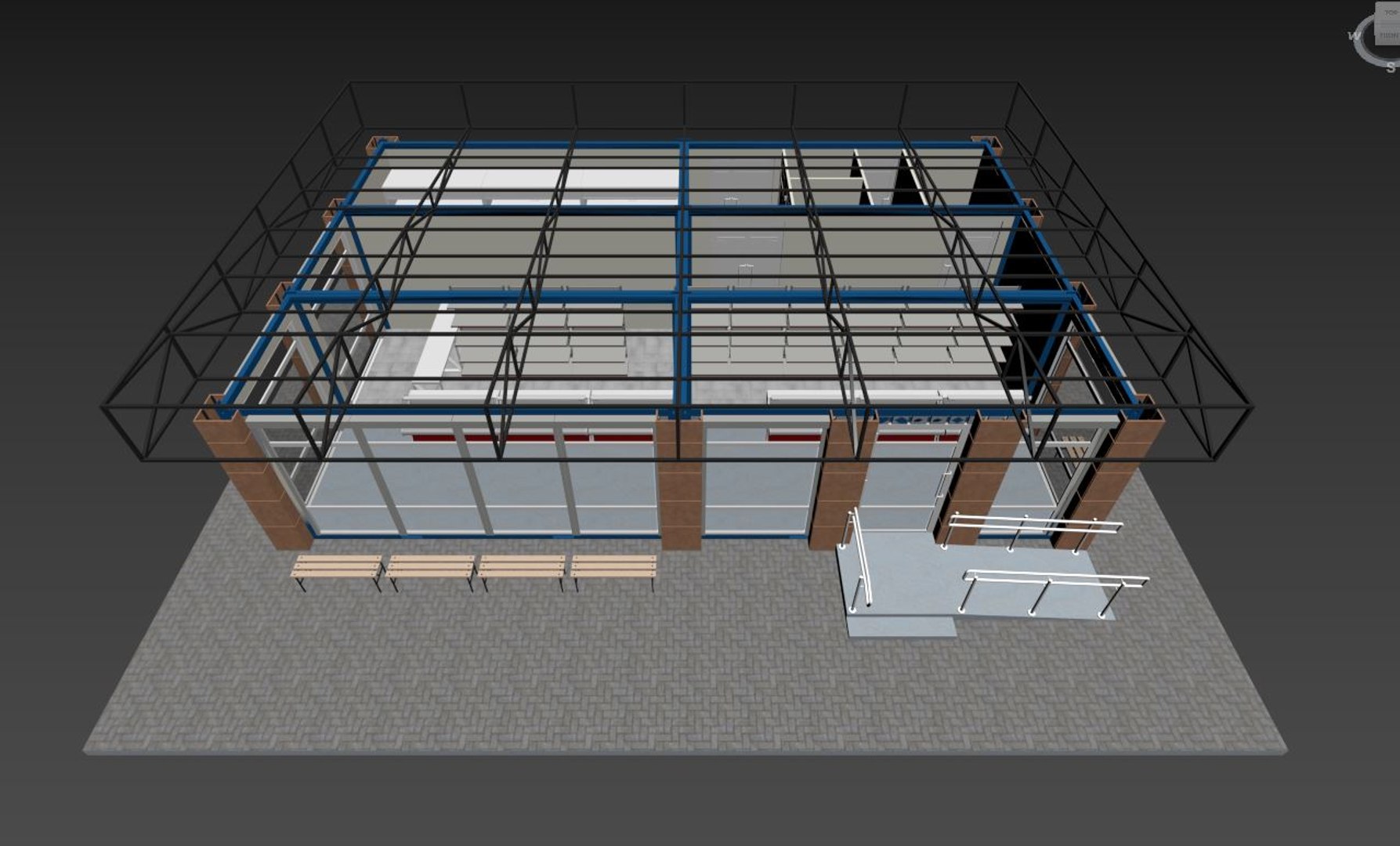 3D Mini Market Store Model - TurboSquid 2230315