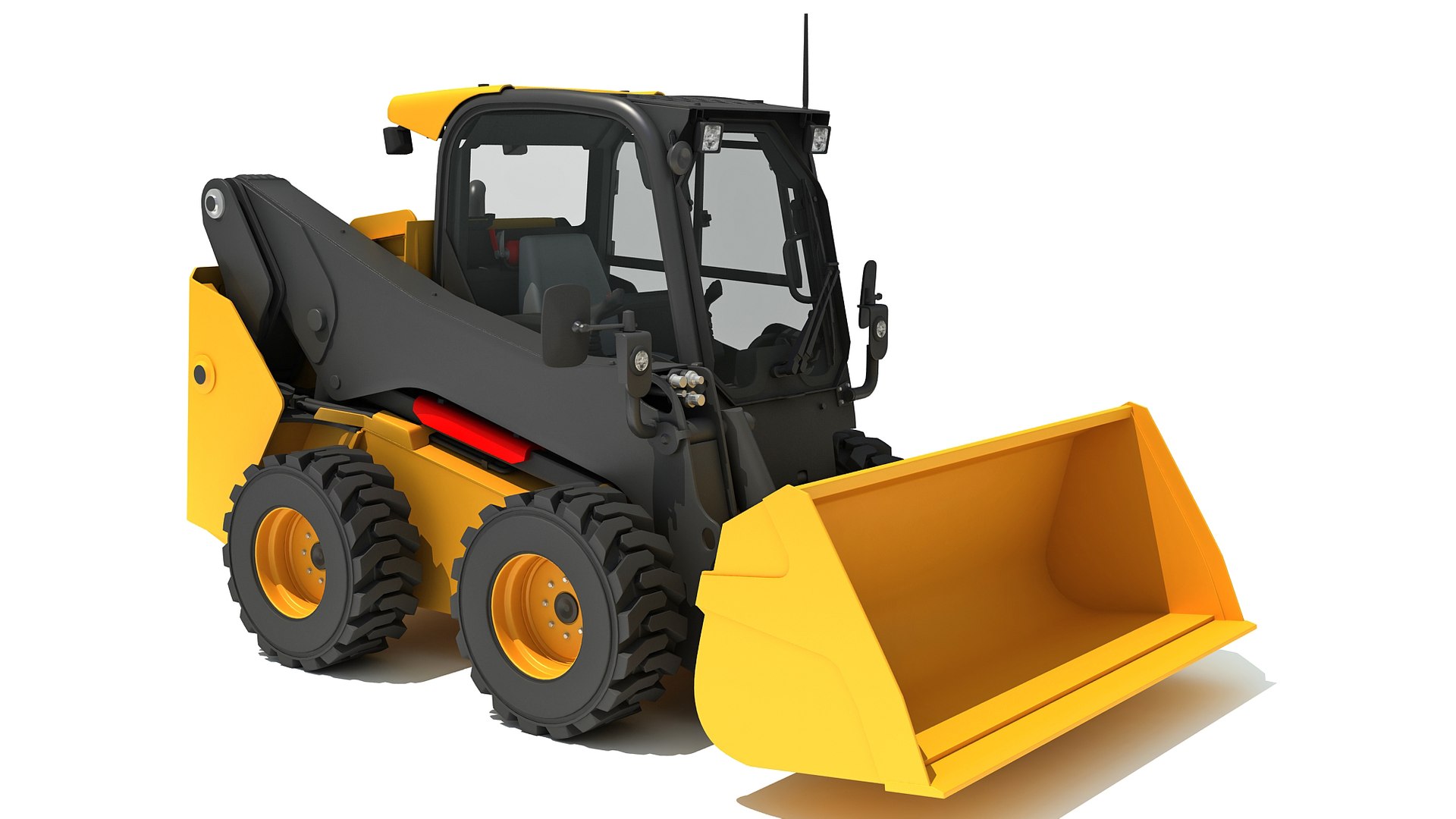 3D Model Skid Steer Loader Shovel TurboSquid 1638795