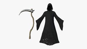 3D Grim Reaper Costume A07 Death Torn - Character Design