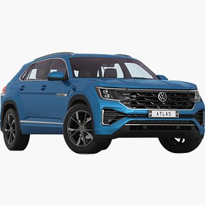 3D model VW Atlas Cross Sport 2024 Low interior
