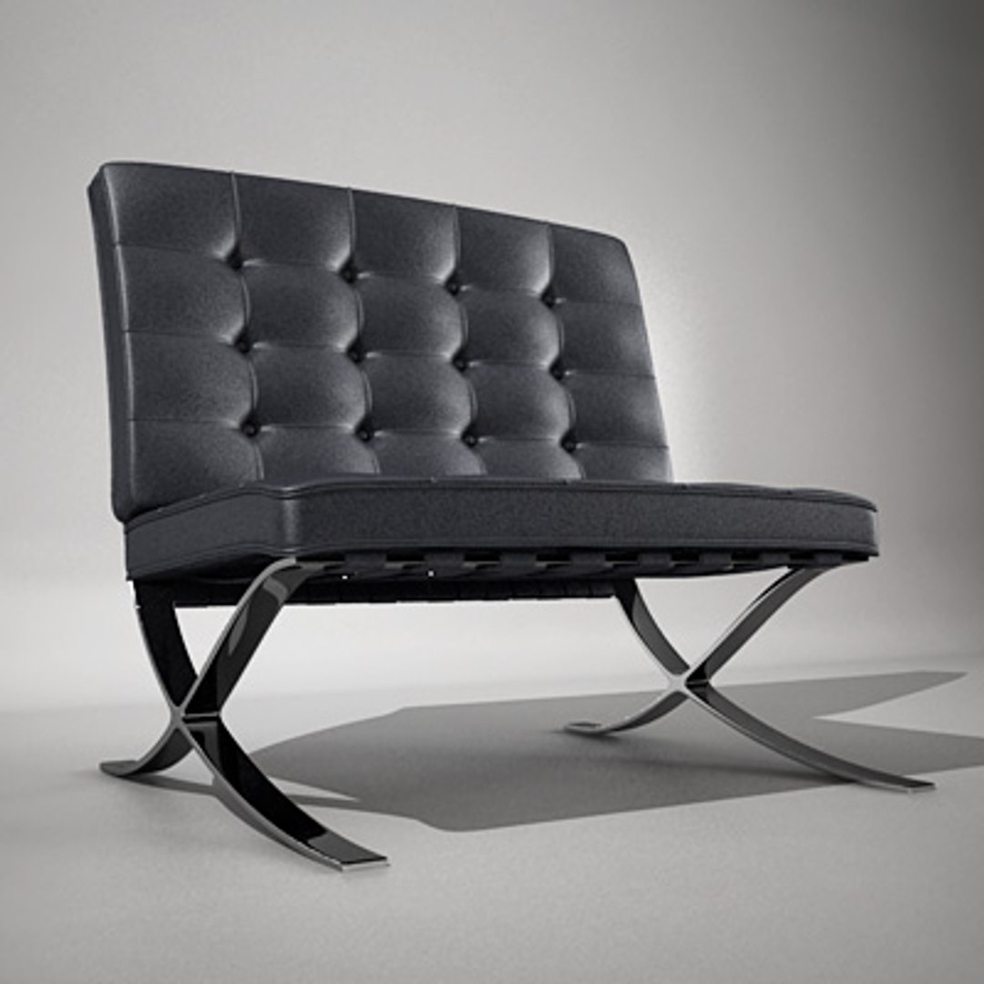 barcelona chair 3d model