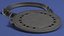 3D Steel Sewer Cover Lid New
