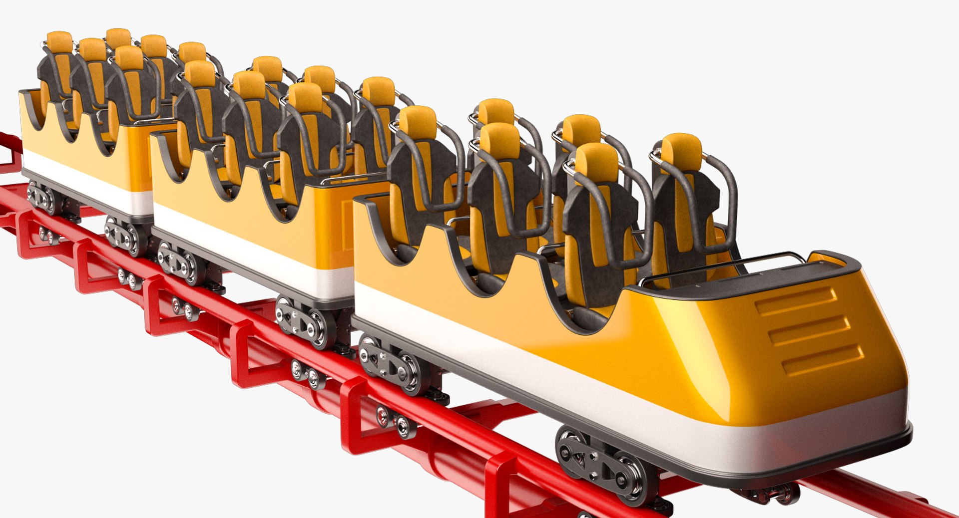 Roller Coaster 3D Model TurboSquid 1211151