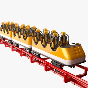 roller coaster 3D model