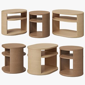 Restoration Hardware side table Corta 3D model