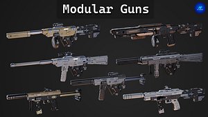 Modular Guns - Customizable Animated Weapon Pack