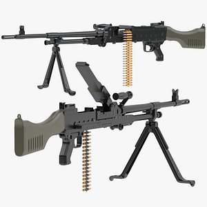 3D FN MAG Machine Gun