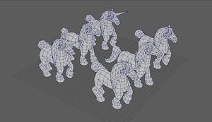 horses animations model