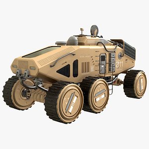 3D model Mars Rover Concept 2 Desert