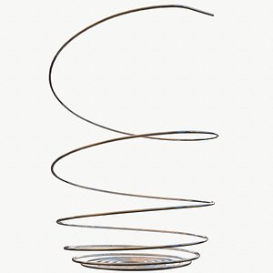 metal spiral spring 3D