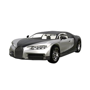 buggati chiron 3D