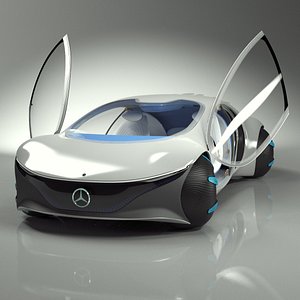 3D Mercedes Vision AVTR Rigged for Maya