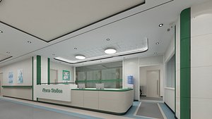 3D Hospital Hallway 4