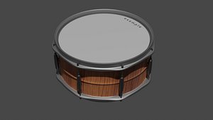 Snare Drum Low Poly