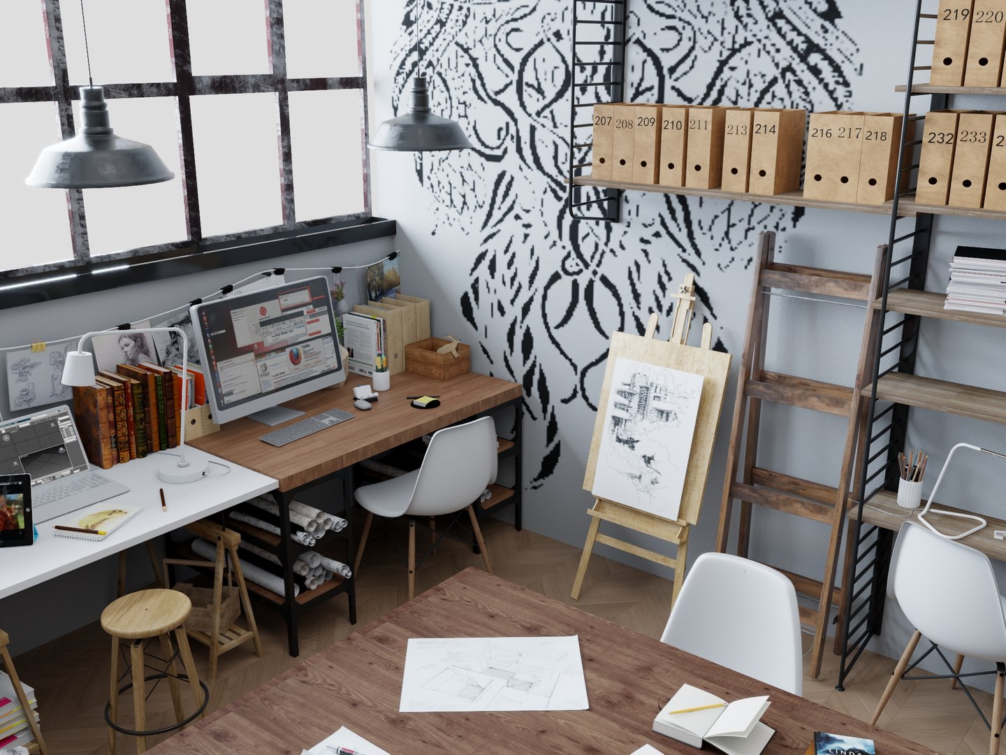 Creative Artist Studio Interior Set 3D Model 3D model https://p.turbosquid.com/ts-thumb/CQ/OE4mgS/ni/111/jpg/1774100410/1920x1080/fit_q87/ca3a11d6ec3469b4d81f94f7b8671a75063d6e6b/111.jpg