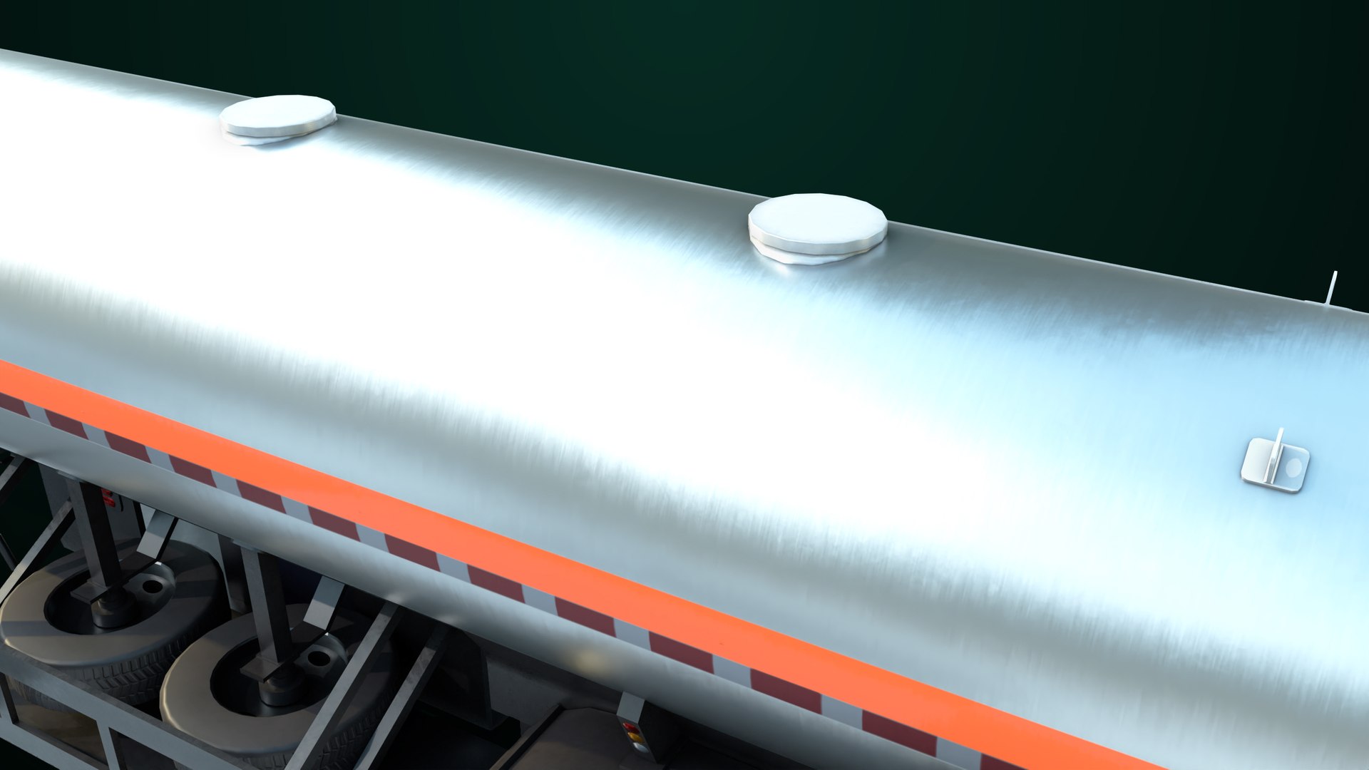Gas Tank Trailer 04 For Heavy Truck All PBR Unity UE Textures 3D Model ...
