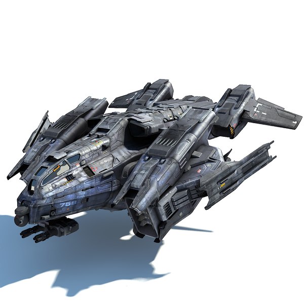 3d model sci fi dropship