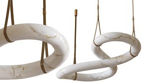 Modern Infinity Alabaster Pendant Lamp