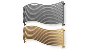 3D LOLA Horizontal decorative radiator by Cordivari Design