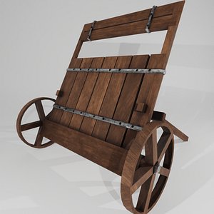 3D Medieval Shield for Archers - Low Poly 3D Model