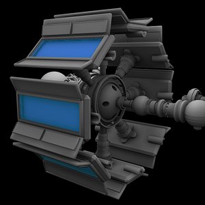 obj futuristic screen
