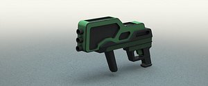 concept conceptual gun 3d model