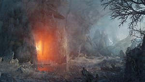 Fanyasy Arctic Sword Cave 3D