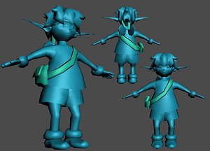 low poly boy fantastic