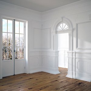 3D plinth cornice