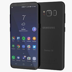 3D samsung galaxy s8 midnight model