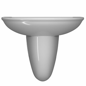 pedestal half wash basin model