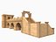 Colección Lowpoly Ancient Temples con interior