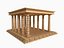 Colección Lowpoly Ancient Temples con interior