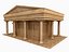 Colección Lowpoly Ancient Temples con interior